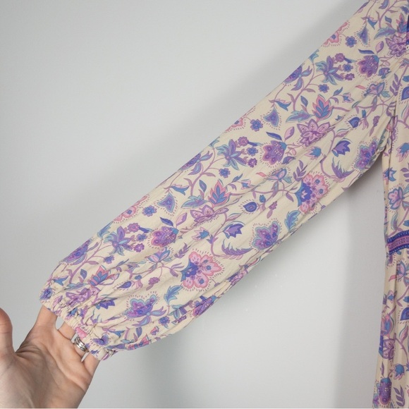 Spell & The Gypsy Portobello Road Lavender Floral Maxi Dress - Picture 8 of 13